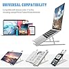 Laptop-StandUniversal-Ventilated-Desktop-Laptop-Holder-Portable-Foldable-Laptop-Riser-with-7-Angles-HeightAdjustment-Non-Slip-Aluminum-Laptop-Mount-Compatible-with-LaptopPhoneTabletKindle Laptop Stand,Universal Ventilated Desktop Laptop Holder, Portable Foldable Laptop Riser with 7 Angles Height,Adjustment…