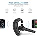 Bluetooth Headset Wireless Earpiece for Cellphones - Ear Piece Hands Free Earbuds Headphone w/Mic, Noise Cancelling for iPhone/Samsung Cellphone Driving DAROMAX B1c