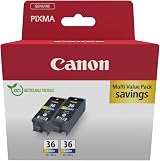 Canon CLI-36 Twin Pack 2 Colour Cartridges Genuine Recycled Packaging