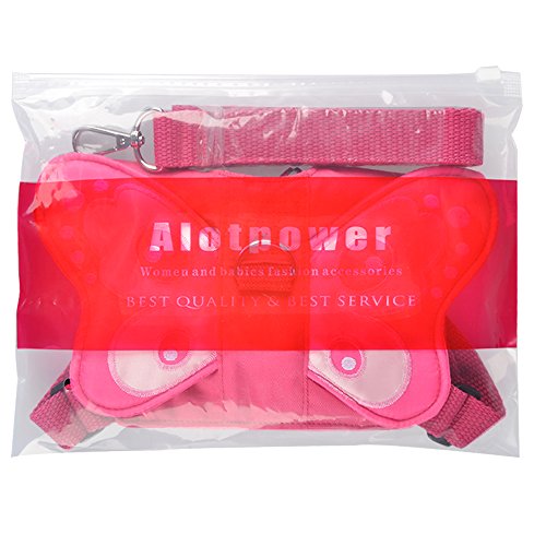 Alotpower Baby Safety Harness Walking Belt Child Harness with Leash Strap (Pink)