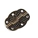 BQLZR Vintage Engraved Designs Hinges Cabinet Drawer Jewelry Box Pack of 20