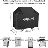 Ezilif BBQ Cover 147x61x117cm Waterproof UV Heavy Duty Reflective Strips view 2