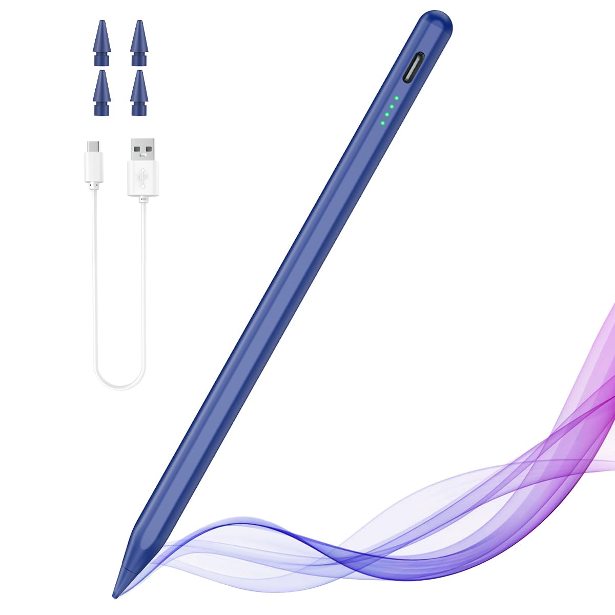 TiMOVO Stylus Pen for iPad,Fast Charge iPad Pencil with Palm Rejection Tilt Precision for 2018-2023 Apple iPad Pro 11&12.9 inch,iPad 10/9/8/7/6th Gen,iPad Air 3/4/5th,iPad Mini 5/6th Generation,Blue