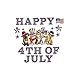 Patriotic 4th of July Animal Garage Magnets, Cat
