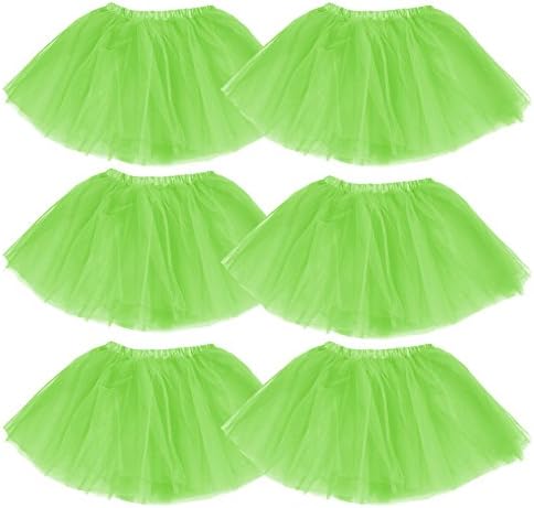 Designed 2B Sweet Little Girls' Bulk Child Costume Tutus One Size Lime