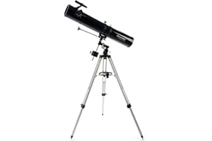 Celestron - PowerSeeker 114EQ Telescope - Manual German Equatorial Telescope for Beginners - Compact and Portable - Bonus Ast