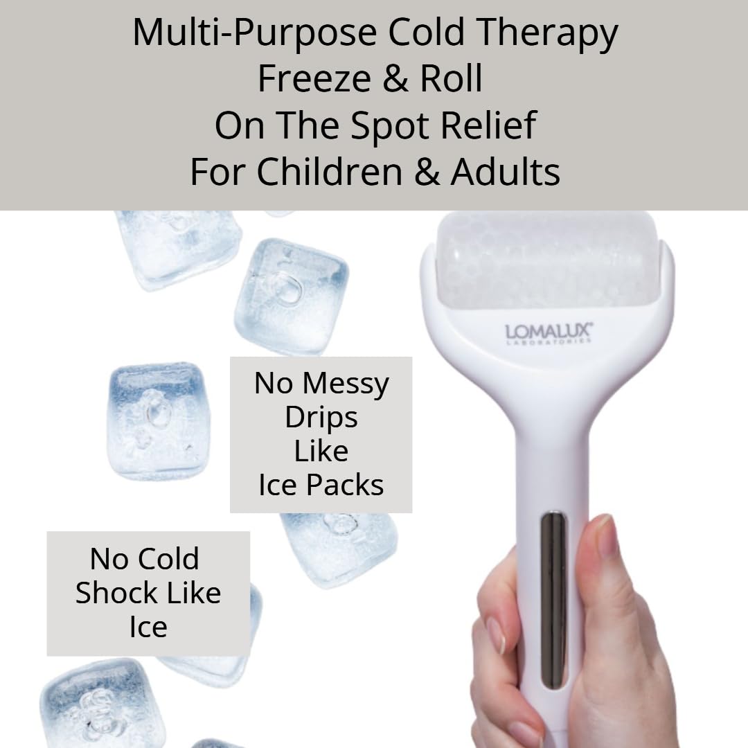 Loma Lux Cool IT! ICE Roller - Whole Body Cold Therapy Temporarily Relieves Skin Itch, Skin Irritation, Eczema, Skin Rashes, Minor Burns, Sunburn