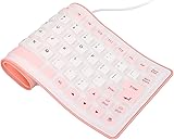 Atzuofan USB Wired Silicone Keyboard, Portable