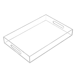 Clear Sturdy Acrylic Serving Tray with