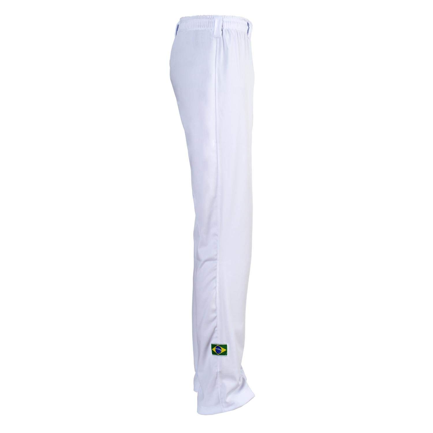 JL Sport Authentic Brazilian Capoeira Martial Arts Men's Trousers (White) - XXL