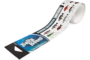 Salty Bones Florida Saltwater Lawsticker - 36" Sticker Ruler - Includes Bonus Tumbler Decal - Made in The USA