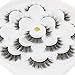 MAANGE Fake Eyelashes 3D Handmade False Eyelashes Thick Crisscross False Lashes Fluffy Long Soft Reusable 7 Pair Pack