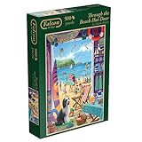 Jumbo Through the Beach Hut Door Jigsaw Puzzle (500 Piece)