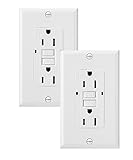 Bates- Self-Test GFCI Outlet 15 Amp, 2 Pack, GFI