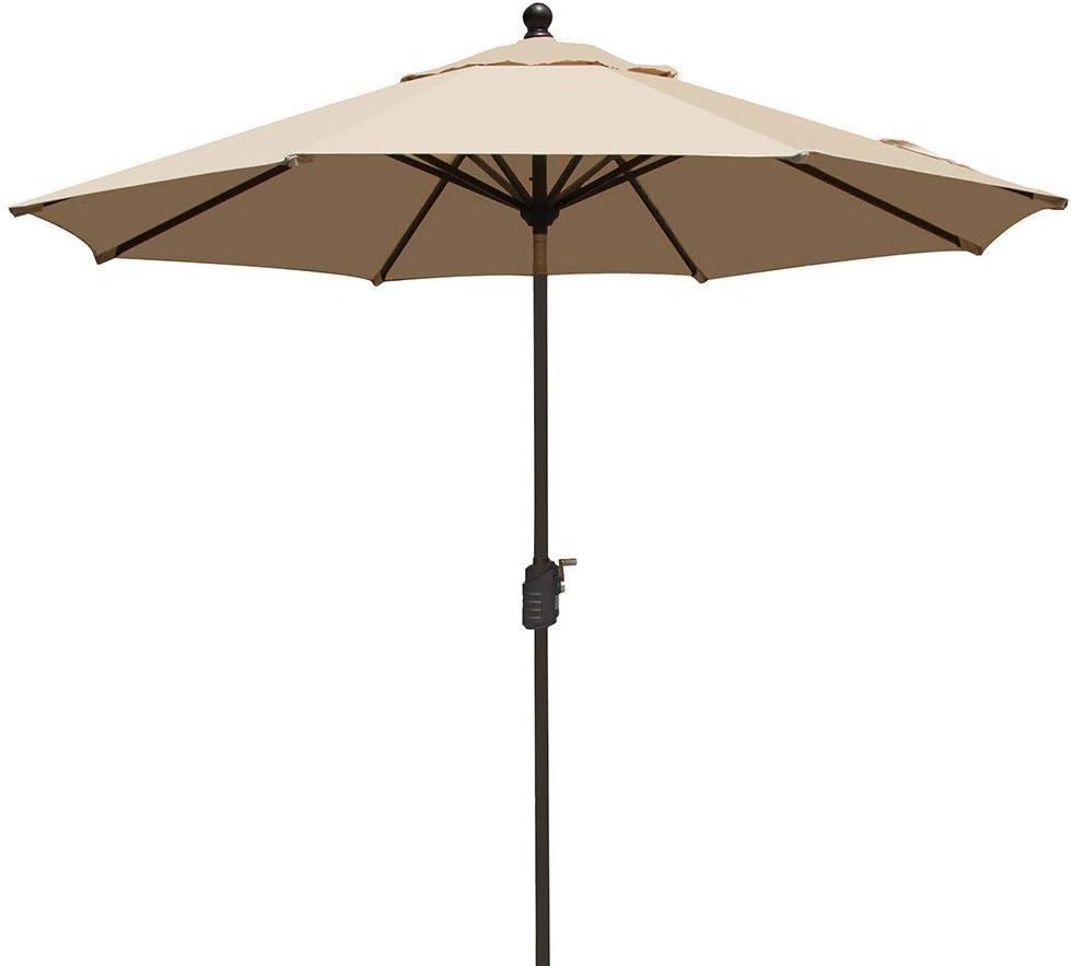 Amazon Com Eliteshade Sunbrella 9ft Market Umbrella Patio Outdoor Table Umbrella With Ventilation Sunbrella Beige Garden Outdoor