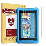 [2 Pack] OMOTON Tempered Glass Screen Protector for All-New Fire HD 8 / Fire HD 8 Kids Edition Screen Protector (2018/2017 Release)