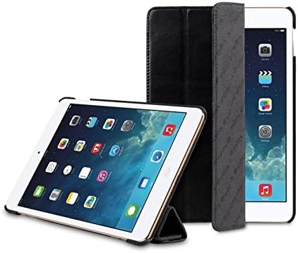 Melkco Premium Genuine Leather Case For Apple iPad mini 4 - Slimme Cover Type (Traditional Vintage Black)