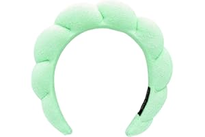 HitModa Spa Headbands for Washing Face or Facial Makeup Headbands Bubble Skincare Headbands Drunk Elephant Terry Cloth Puffy Headbands for Mask Skin Treatment