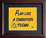 Rudy Ruettiger Steiner Signed Framed Notre Dame Football Sign-8x10