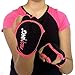 PILOXING Pair of Black and Pink 0.5 lb Weighted Gloves for Women