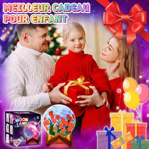 Girl Gift 7 8 9 10 Years: Toy Child 5 6 7 8 Years Manual Activities for Children Creative Leisure Children 8-9-10-11 Years Painting Kit Lamp Moon Night Light Birthday Gift Girl Boy 3-12 Years