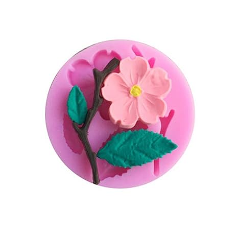 Amazon Com Mold Cake Wholesale 3d Peach Blossom Shaped Silicone