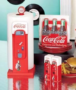 Coca Cola Retro de estilo rojo y blanco de cocina Collection soporte