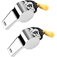Bsofing Whistle, Coaches Whistle with Lanyard, Whistle for Coaches, Whistle for Teachers, Stainless Steel Sports Whistles, Loud Crisp Sound Whistles Great for Coaches, Referees, and Officials