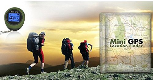 Winterworm Outdoor Mini Handheld Portable GPS Navigation Location Finder Dot Matrix Display for Biking Hiking Travelling Geoaching Wild Exploration