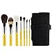 Bdellium Tools Professional Makeup Travel Line Brush Set with Roll-Up Pouch