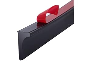 QYDKWK 59 Inch Shower Dam Shower Threshold Collapsible Water Barrier Self-Adhesive Shower Water Stopper Splash Guard Keeping Dry and Wet Separation for Bathroom and Kitchen (Black)