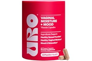 O Positiv URO Vaginal Moisture & Mood – Formulated to Support Vaginal Moisture, Mood & Relaxation – with KSM-66® Ashwagandha, Ginkgo Biloba, Mucuna pruriens, and GABA – 30 Servings