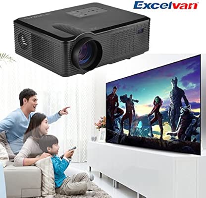 Excelvan® proyector 2400 Lúmenes HD LED/LCD para Home Cinema ...