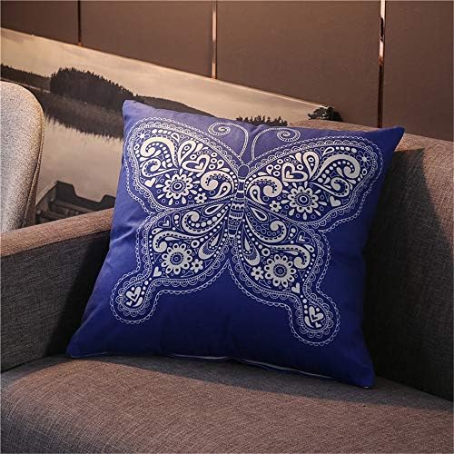 CHLCH Soft decorative pillowcase suitable for home sofa chair sofa/bedroom decoration/car interiorVintage pillowcase short plush lumbar pillow colour3 45 * 45cm