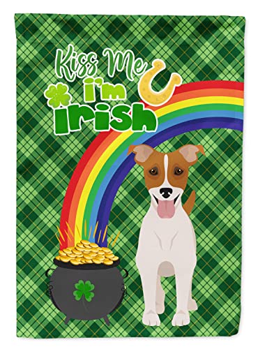 Caroline's Treasures WDK4852GF Brown White Smooth Jack Russell Terrier St. Patr…