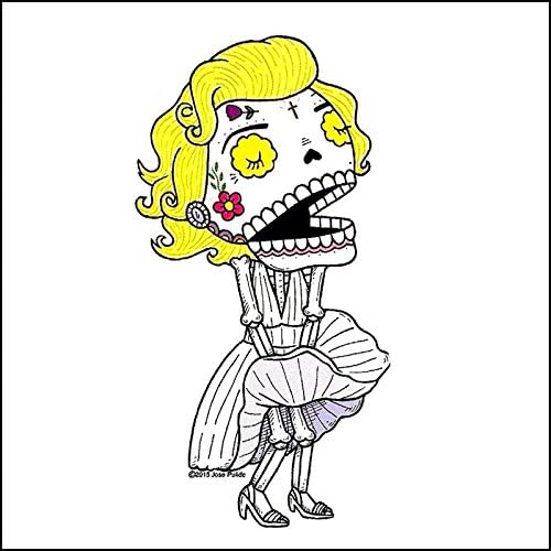 Marilyn Monroe - Day of the Dead Sticker