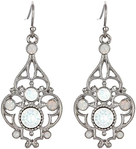 Criscara Vavant Earrings - Silver + Opalite