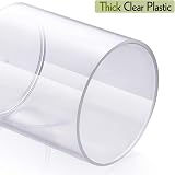 AOZITA 4 Pack 10oz Clear Apothecary Jars with Lids, Cotton Pad Holder Dispenser view 5