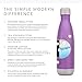 Simple Modern Stainless Steel Vacuum Insulated Double-Walled Wave Bottle, 25oz - Amethyst Purple - Shimmering Collection (Wave Water Bottle)