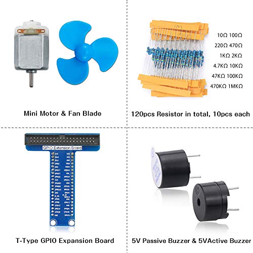 WayinTop Ultimate Starter Kit for Raspberry Pi 4 B 3 B+, Upgraded