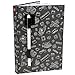 LEGO Stationery Journal with Brick Plate and Gel Pen - Gray Cover with Black Brick and Pen - 96 Wide Ruled Pages - 6
