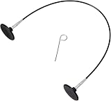 KnitPro KP10520 40 cm Interchangeable Cable with Silver Connectors Black