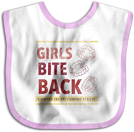 Girls Bite Back Vampire TeethWaterproof Bibs The Baby Bibs Practical Teething Bibs