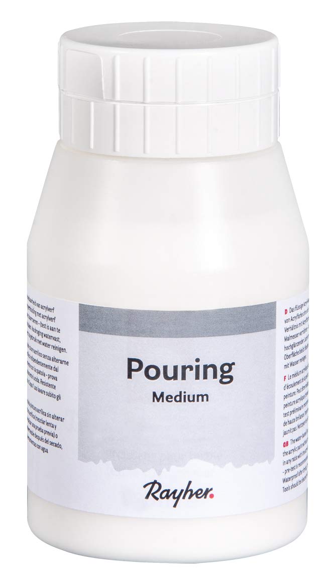 Rayher 38350000 Pouring Medium for Acrylic Pouring Techniques, Additive for Acrylic Paints, 500ml