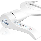 6mm Slim Bidet, Bidet Attachment for Toilet, Bidet Toilet Seat Sprayer Jet with Dual Nozzles Front & Back Washing for Women Men Easy Use Right Handle Non-Electric Fresh Cold Water Bidet