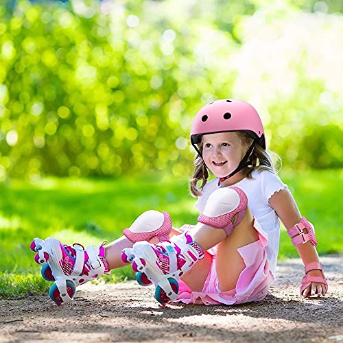 Jifar Skateboard Bike Helmet CPSC Certified with Knee Pads Elbow Pads