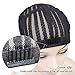 FASHION LADY Hair Brading Wig Cap 1pcs/lot S M L Size for Easier Sew in Crotchet Cornrows Braide Cap Black Color Braiding Wig Cap With Comb for Making Wig weaving cap with braids