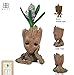 BABEE Baby Groot Flowerpot Figure Toy Baby Groot Antistress Guardians 2 Tree Man Pen Container Baby Room Decor (Flowerpot Groot with hole for drainage)