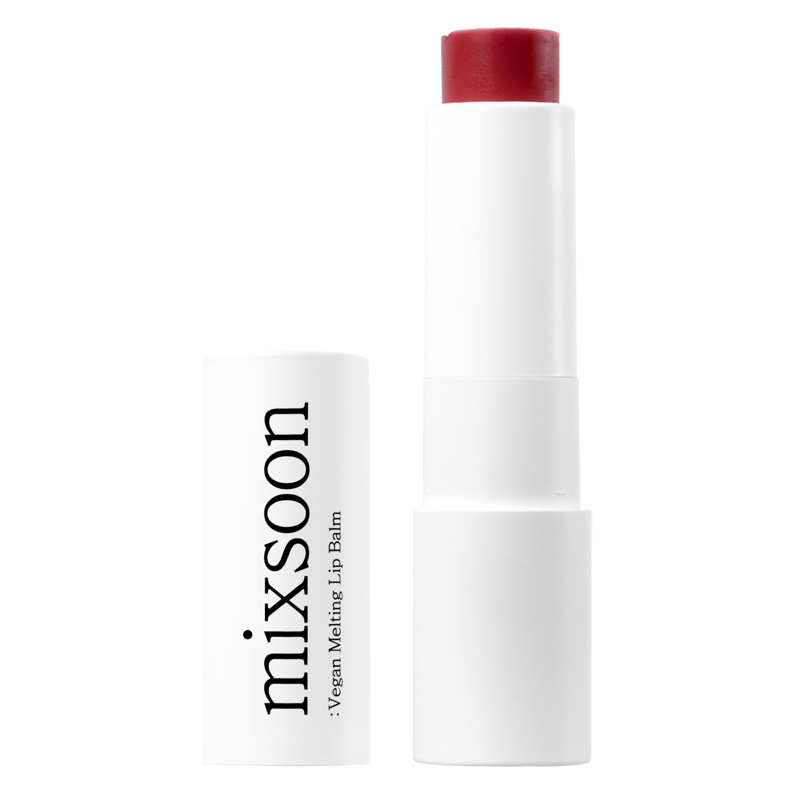 mixsoon Vegan Melting Lip Balm 02. Dry Rose - Plant-Based Nutrient Recharge for Dry Lips, Non-Sticky Melting Formula for a Refined & Healthy-Looking Glow, 4.1g