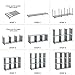 SONGMICS 9-Cube DIY Storage Shelves, Open Bookshelf, Closet Organizer Rack, Non-Woven Fabric Cabinet, Gray ULSN45GY
